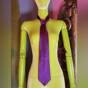 Paul Fredrick Magenta Zigzag Tie